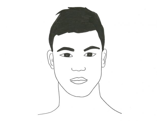 Homme ovale