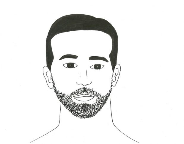 Homme triangle inversé